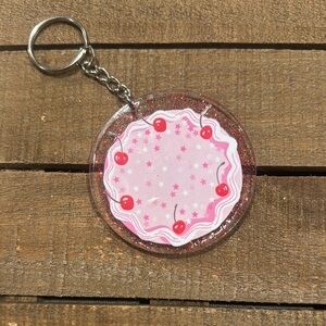 Cherry Design Keychain Accessory